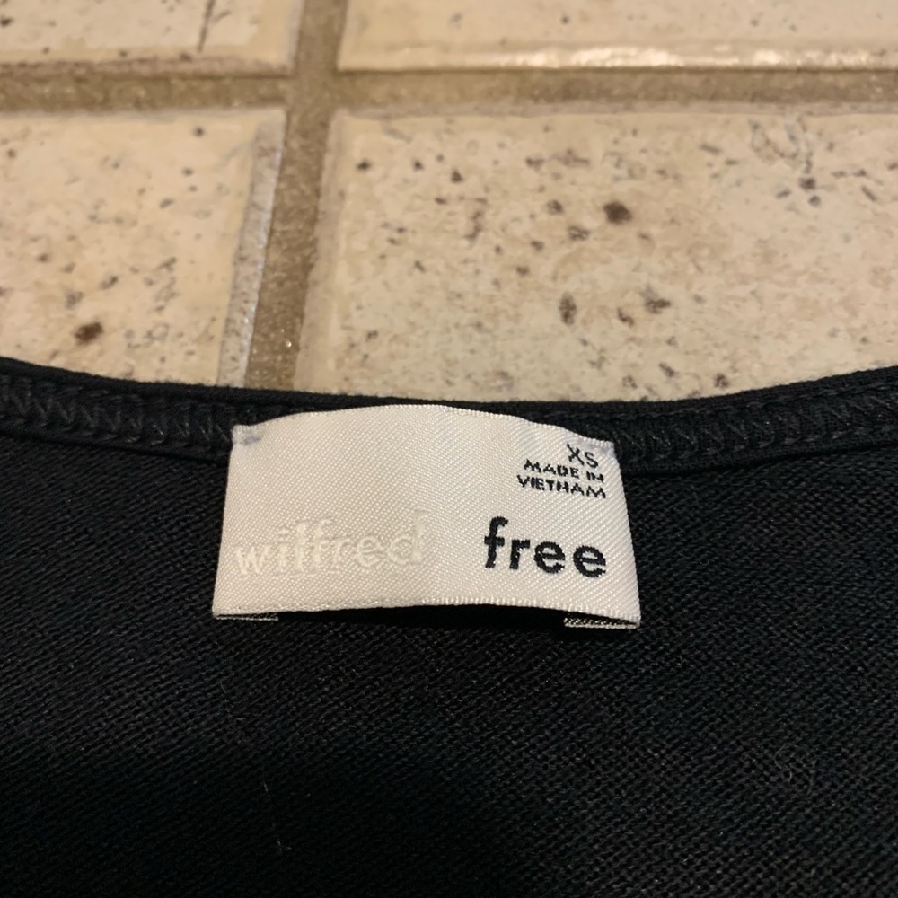 Aritzia Wilfred Free Black Long Sleeve T-Shirt Dress - XS - Picture 3 of 8